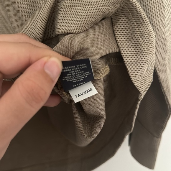 Hart Schaffner Marx Mens L/S 1/2-Zip Pullover Collared Shirt Sz M NWT Brown - Picture 8 of 11